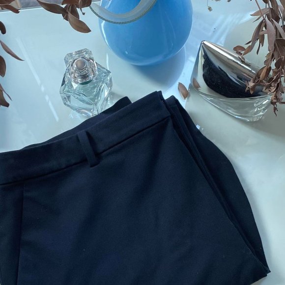 Uniqlo Navy Blue Ankle Trousers - Picture 2 of 8